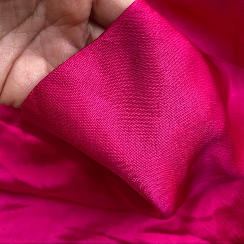 π ZARA HOT PINK SATIN CROP TOP! - Picture 8 of 12